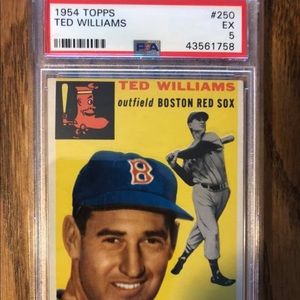 1954 Ted Williams Topps baseball card #250. Rare❗️